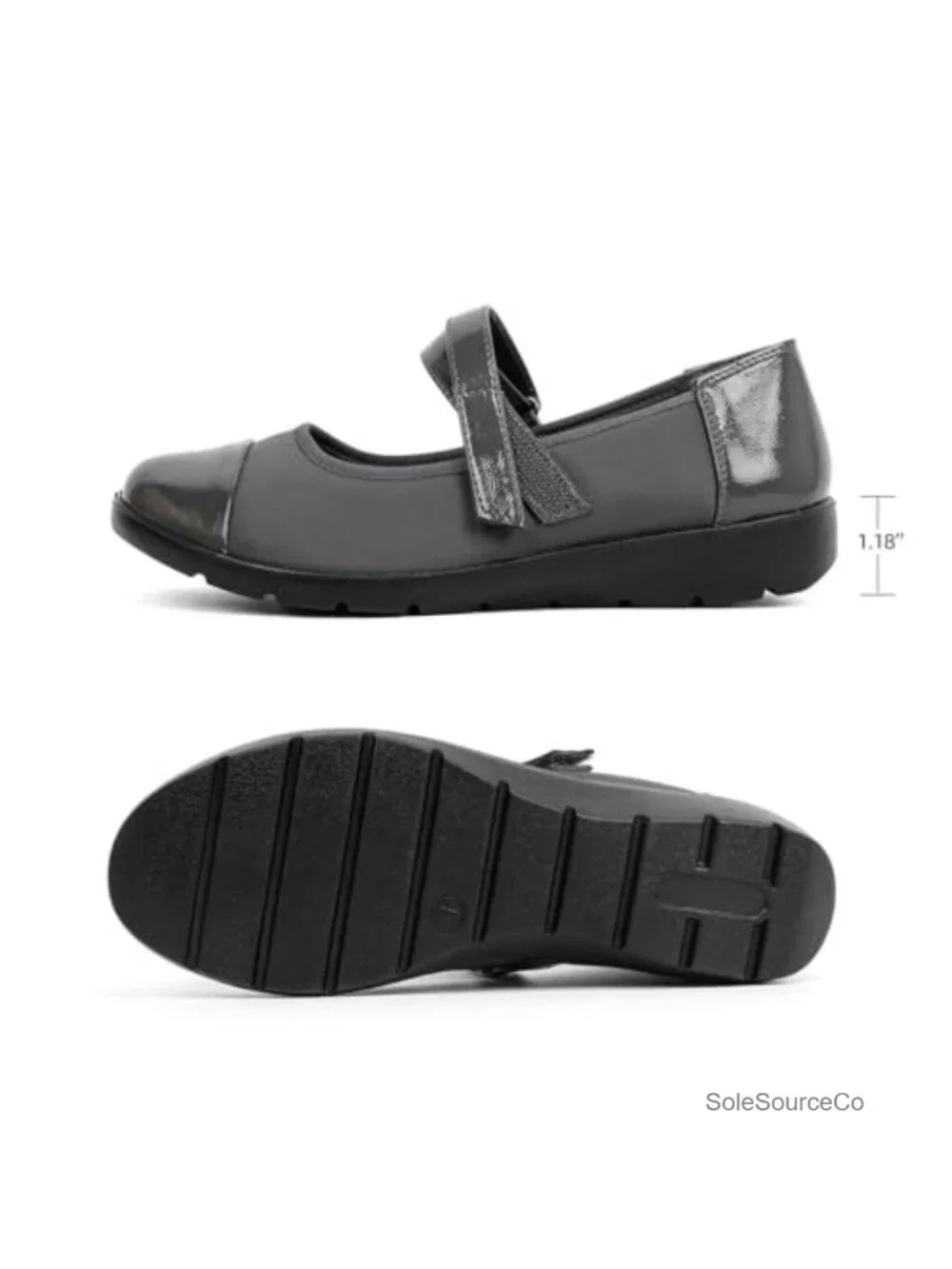 Women's Mary Jane Flats Orthopedic Round Toe Comfortable Walking Shoes Slip On